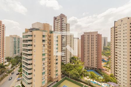 Vista da Varanda da Sala de apartamento à venda com 1 quarto, 58m² em Morumbi, São Paulo