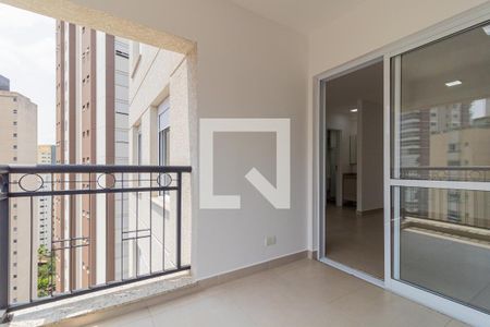 Varanda da Sala de apartamento à venda com 1 quarto, 58m² em Morumbi, São Paulo