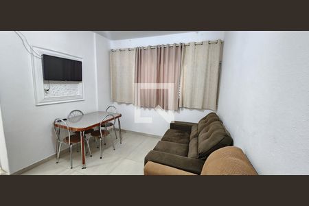 Sala de apartamento para alugar com 1 quarto, 50m² em Itararé, Santos