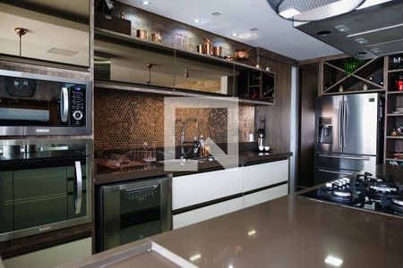 Sala, Cozinha e Varanda Gourmet de apartamento à venda com 3 quartos, 115m² em Jardim, Santo André