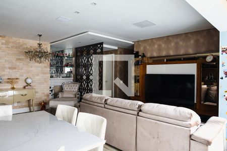 Sala, Cozinha e Varanda Gourmet de apartamento à venda com 3 quartos, 115m² em Jardim, Santo André