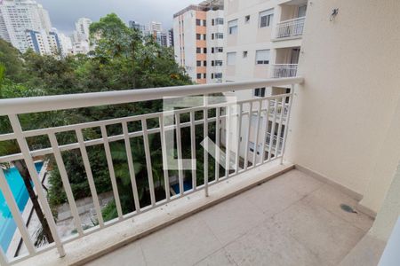 Varanda da Sala de apartamento para alugar com 1 quarto, 37m² em Panamby, São Paulo