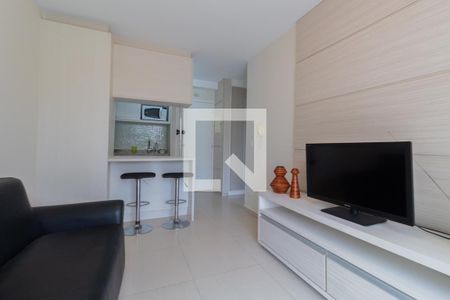 Sala de apartamento para alugar com 1 quarto, 37m² em Panamby, São Paulo