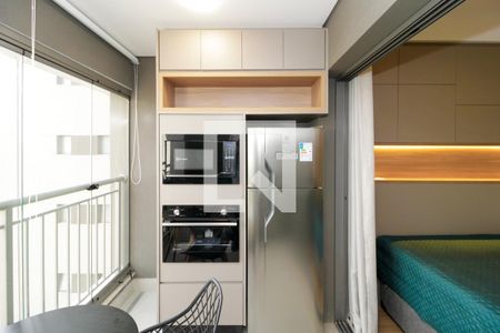 Studio para alugar com 27m², 1 quarto e sem vagaVaranda gourmet