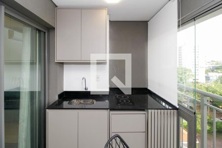 Studio para alugar com 27m², 1 quarto e sem vagaVaranda gourmet