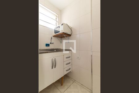 Cozinha de kitnet/studio para alugar com 1 quarto, 22m² em Vila Buarque, São Paulo