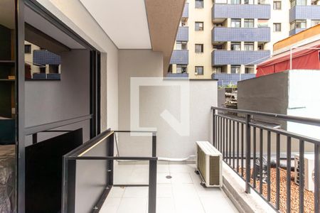 Studio - Varanda de kitnet/studio para alugar com 1 quarto, 28m² em Bela Vista, São Paulo