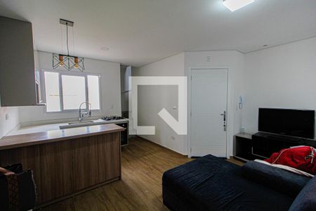 Sala/Cozinha de apartamento à venda com 2 quartos, 108m² em Vila Pinheirinho, Santo André