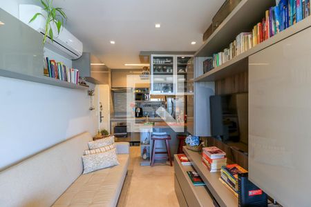 Sala de apartamento à venda com 1 quarto, 44m² em Brooklin Paulista, São Paulo
