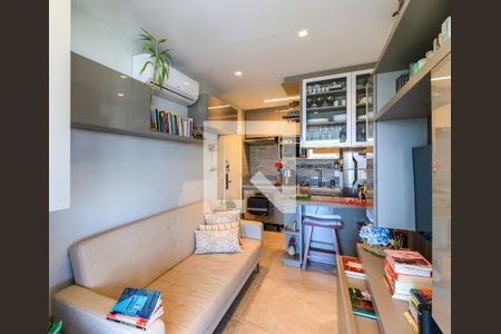 Sala de apartamento à venda com 1 quarto, 44m² em Brooklin Paulista, São Paulo