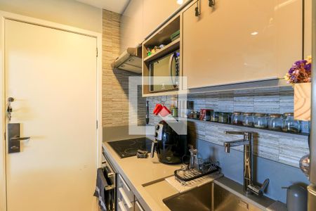 Cozinha de apartamento à venda com 1 quarto, 44m² em Brooklin Paulista, São Paulo