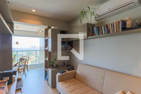 Sala de apartamento à venda com 1 quarto, 44m² em Brooklin Paulista, São Paulo