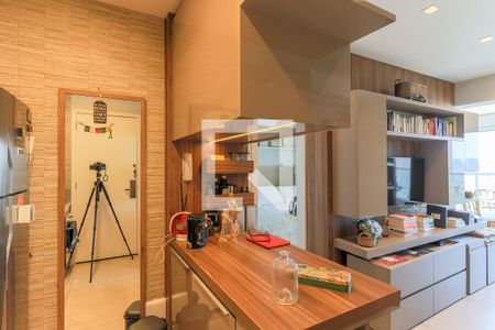 Cozinha de apartamento à venda com 1 quarto, 44m² em Brooklin Paulista, São Paulo