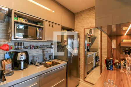 Cozinha de apartamento à venda com 1 quarto, 44m² em Brooklin Paulista, São Paulo