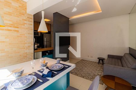 Sala de apartamento para alugar com 1 quarto, 40m² em Paraíso, São Paulo