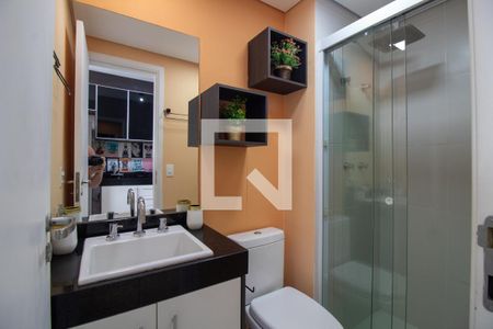 Banheiro de kitnet/studio à venda com 1 quarto, 40m² em Vila Cordeiro, São Paulo