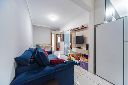 Sala de apartamento à venda com 2 quartos, 37m² em Vila Linda, Santo André