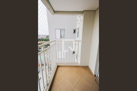 Varanda da Sala de apartamento para alugar com 2 quartos, 52m² em Vila Curuca, Santo André