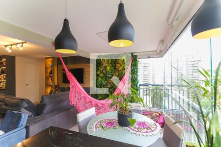 Varanda da Sala de apartamento à venda com 2 quartos, 91m² em Vila Andrade, São Paulo