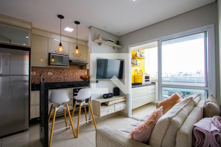 Sala de apartamento para alugar com 2 quartos, 38m² em Vila Pires, Santo André