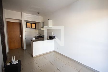 Sala de apartamento para alugar com 1 quarto, 54m² em Residencial Florida, Ribeirão Preto