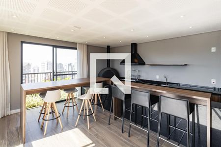 Studio para alugar com 27m², 1 quarto e sem vaga Studio para alugar com 27m², 1 quarto e sem vagaÁrea comum - Churrasqueira