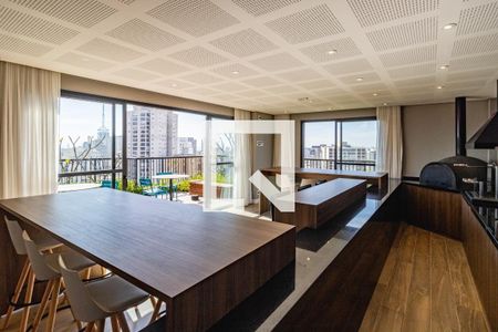 Studio para alugar com 27m², 1 quarto e sem vaga Studio para alugar com 27m², 1 quarto e sem vagaÁrea comum - Churrasqueira