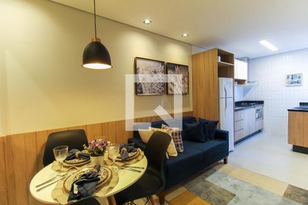 Sala/Cozinha de apartamento para alugar com 1 quarto, 29m² em Vila Invernada, São Paulo