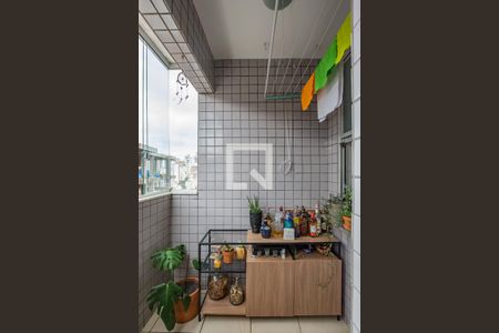 Varanda da Sala de apartamento à venda com 2 quartos, 70m² em Estoril, Belo Horizonte