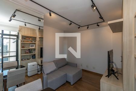 Sala de Estar/Jantar  de apartamento à venda com 1 quarto, 41m² em Jardim Guanabara, Campinas