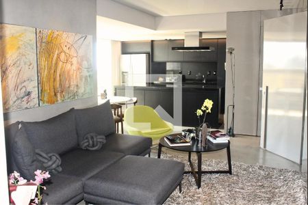 Sala de apartamento à venda com 1 quarto, 82m² em Vila da Serra, Nova Lima