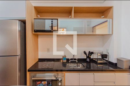 Cozinha de kitnet/studio para alugar com 1 quarto, 28m² em Vila Mariana, São Paulo