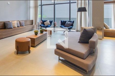 Studio para alugar com 28m², 1 quarto e sem vaga Studio para alugar com 28m², 1 quarto e sem vagaHall de entrada