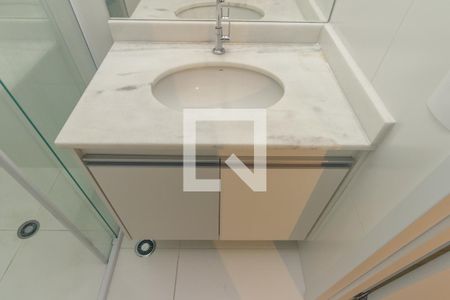 Banheiro de kitnet/studio à venda com 1 quarto, 27m² em Vila Buarque, São Paulo