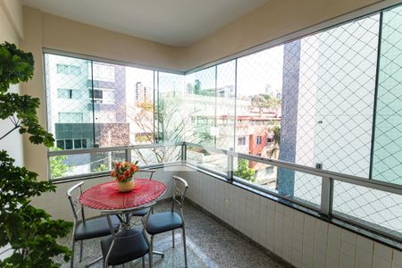 Varanda da Sala de apartamento à venda com 4 quartos, 127m² em Cidade Nova, Belo Horizonte