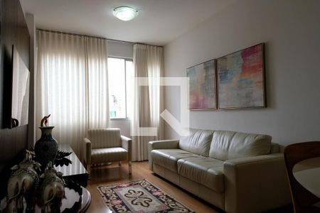 Sala de apartamento à venda com 3 quartos, 88m² em Funcionários, Belo Horizonte