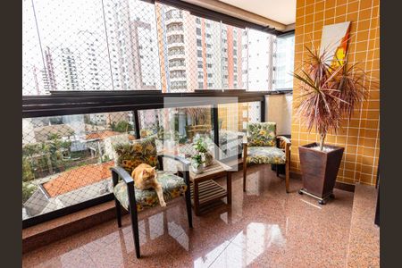 Varanda da Sala de apartamento à venda com 3 quartos, 123m² em Vila Regente Feijó, São Paulo