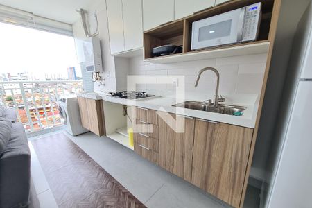 Sala, Cozinha e Área de serviço de apartamento à venda com 2 quartos, 44m² em Vila Prudente, São Paulo
