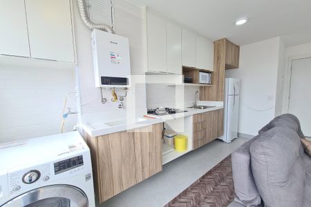 Sala, Cozinha e Área de serviço de apartamento à venda com 2 quartos, 44m² em Vila Prudente, São Paulo