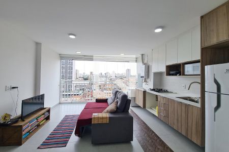 Sala, Cozinha e Área de serviço de apartamento à venda com 2 quartos, 44m² em Vila Prudente, São Paulo