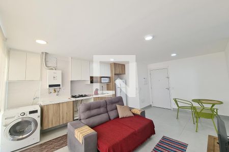 Sala, Cozinha e Área de serviço de apartamento à venda com 2 quartos, 44m² em Vila Prudente, São Paulo