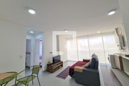 Sala, Cozinha e Área de serviço de apartamento à venda com 2 quartos, 44m² em Vila Prudente, São Paulo