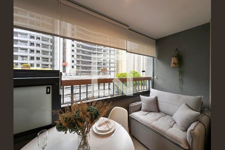 Sacada de kitnet/studio à venda com 1 quarto, 25m² em Brooklin Paulista, São Paulo