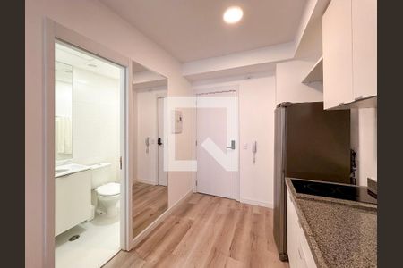 Cozinha de kitnet/studio à venda com 1 quarto, 25m² em Brooklin Paulista, São Paulo