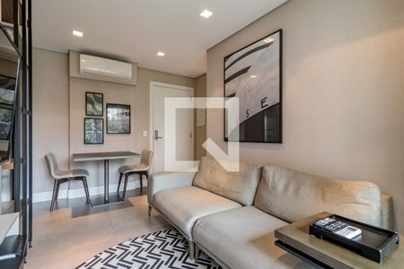 Sala de apartamento para alugar com 1 quarto, 40m² em Pinheiros, São Paulo