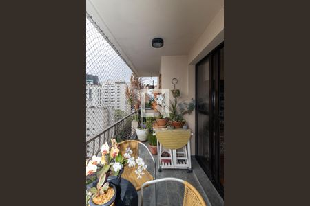 Varanda da Sala de apartamento à venda com 3 quartos, 125m² em Moema, São Paulo