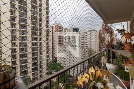 Varanda da Sala de apartamento à venda com 3 quartos, 125m² em Moema, São Paulo
