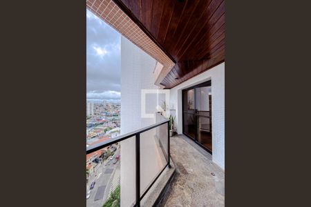 Varanda da Sala de apartamento à venda com 4 quartos, 182m² em Vila Regente Feijó, São Paulo