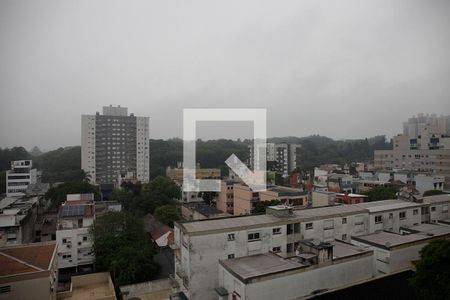 Sala Vista de apartamento à venda com 1 quarto, 53m² em São João, Porto Alegre