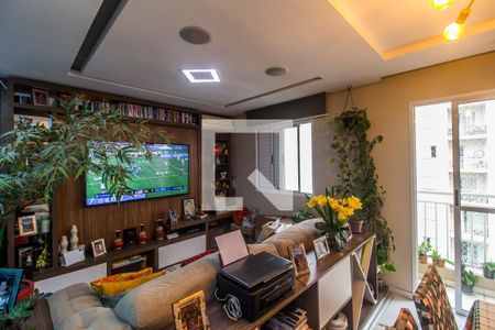 Sala de TV de apartamento para alugar com 1 quarto, 59m² em Jardim Tupanci, Barueri